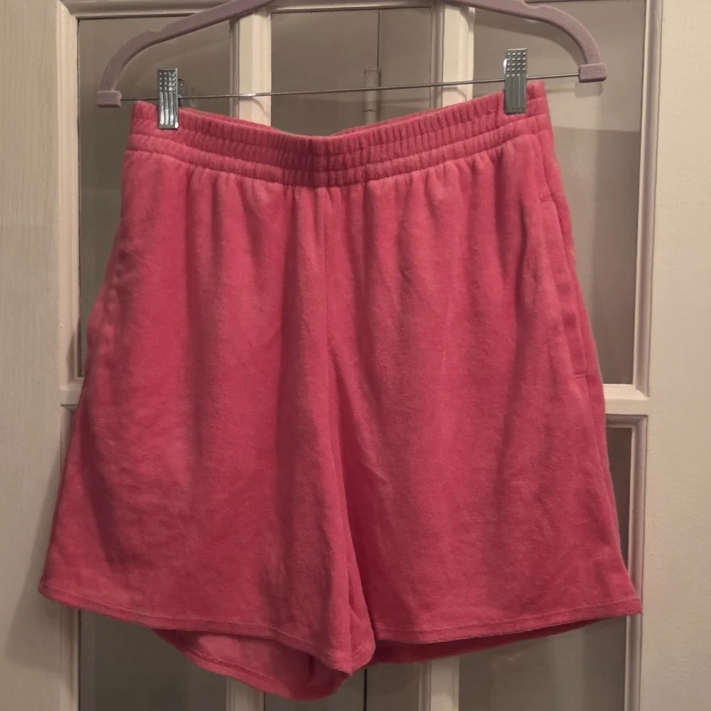 SKIMS!! Vibrant Pink Swim Shorts- Great Cover-up For The Beach!!